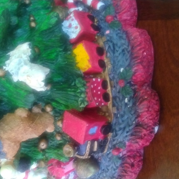 Vintage Christmas Tree full of Bears and Toys Home Décor 13" - Picture 10 of 11